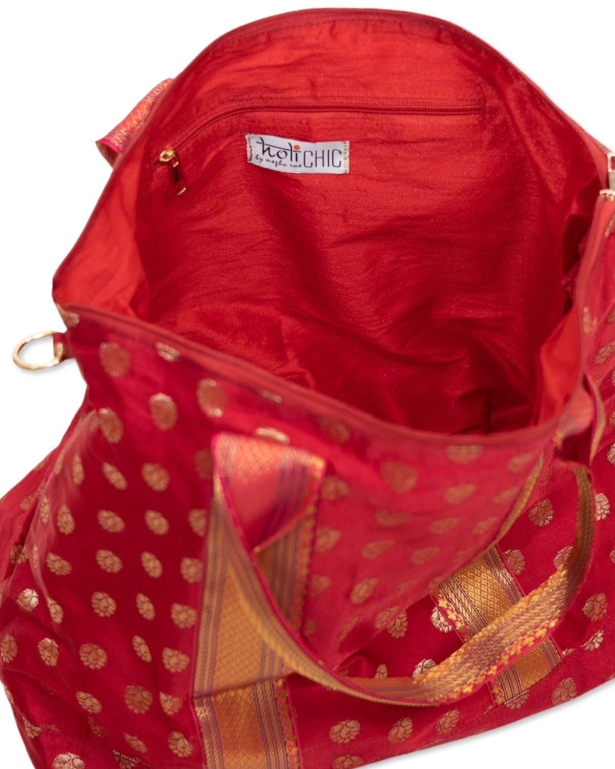 Maroon Sari Duffle Bag - holiCHIC